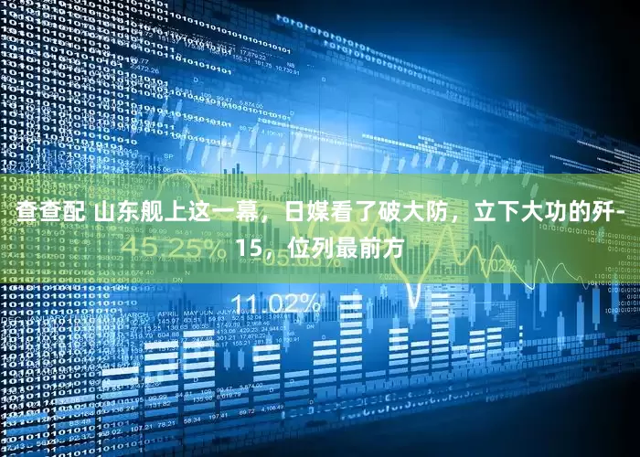 查查配 山东舰上这一幕，日媒看了破大防，立下大功的歼-15，位列最前方